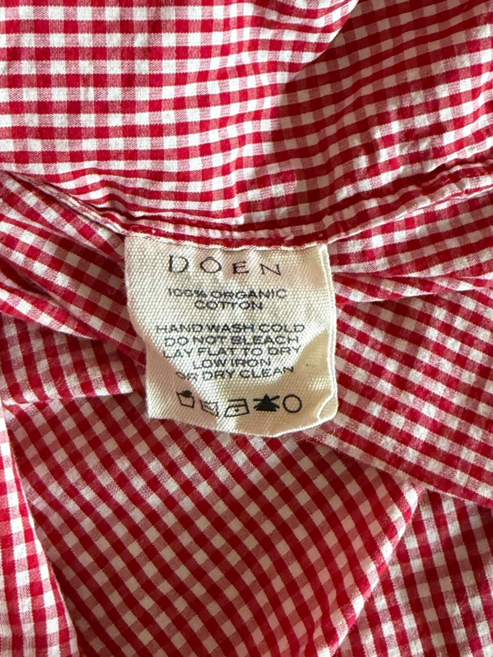 DOEN Cerise Paris Gingham Luella Short XS - Picture 5 of 6